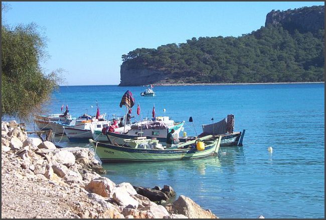 2003 T&uuml;rkei - Fischerboote in Kemer