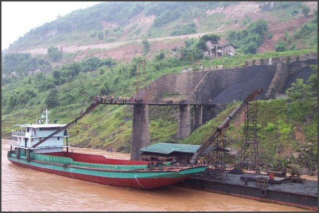 China - Kohleverladung am Yangzi