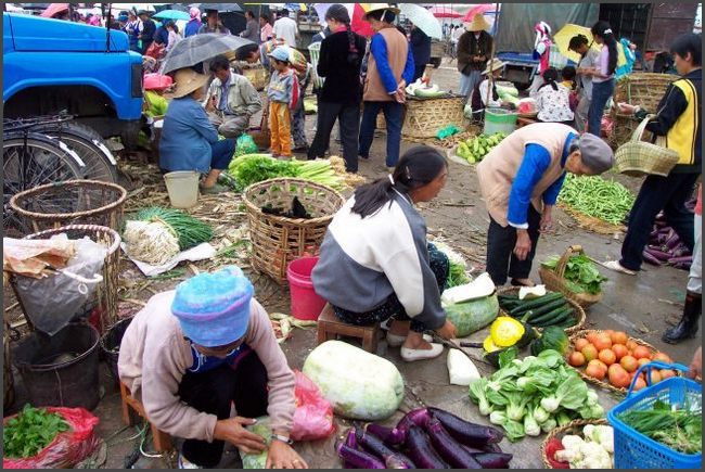 China - Shaping Markt bei Dali