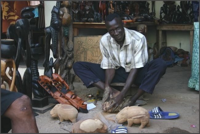 Gambia 2007 - Holzschnitzer