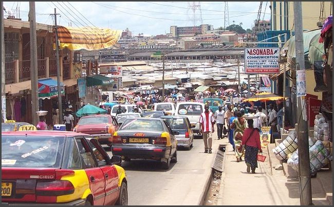 größter Markt Westafrikas in Kumasi