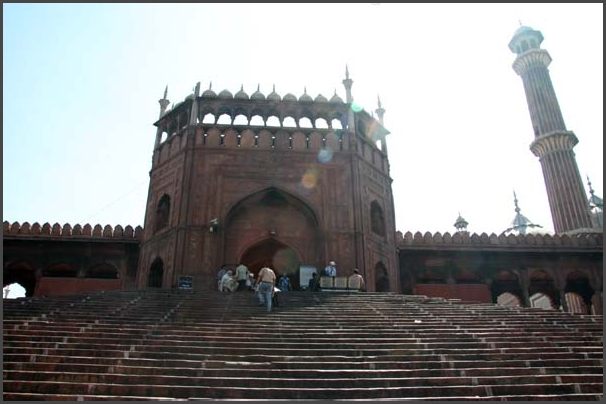 Indien - Rajasthan Delhi Jamma Masjid Moschee