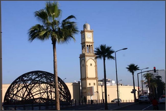 Casablanca Rathaus mit Turmuhr