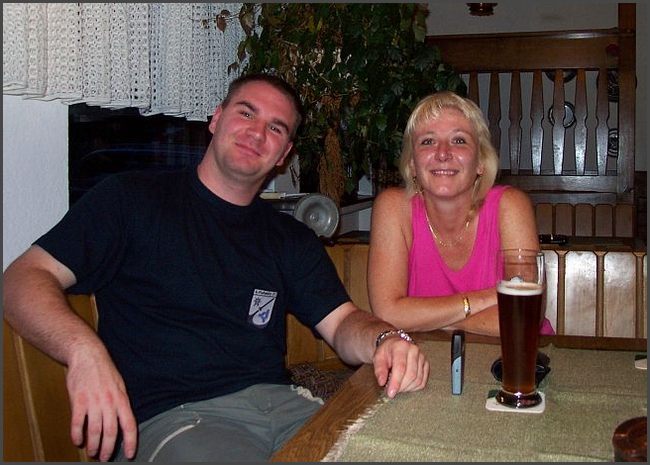 Eifeltour 2004 - Tagesausklang beim Bier