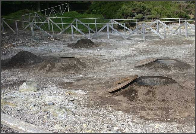 Azoren 2017 - Furnas Kochstellen f&uuml;r Cozidos