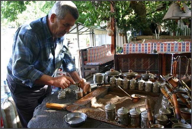 2016 T&uuml;rkei - Bergdorf Sirince - t&uuml;rkischer Kaffee