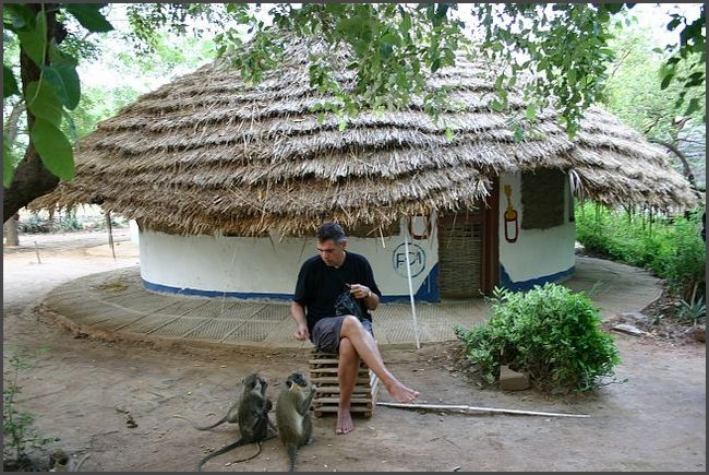Gambia 2007 - &Uuml;bernachtung im Camp ohne Strom