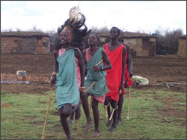 Kenia - Masai Dorf in der Masai Mara